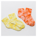 Urban Classics Tie Dye Socks Short 2-Pack oranžové / žlté