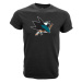 San Jose Sharks pánske tričko black Core Logo Tee