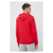 Mikina Reebok IDENTITY pánska, červená farba, s kapucňou, jednofarebná, HA9276.100051174