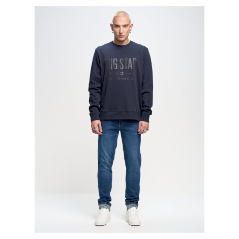 Big Star Man's Sweatshirt Sweat 152527 Blue-403