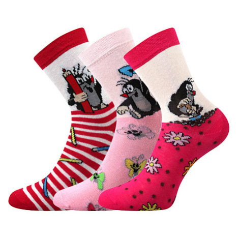 BOMA Krtkovské ponožky mix 1-dievča 3 páry 116637