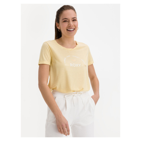 Žlté tričko s potlačou Roxy