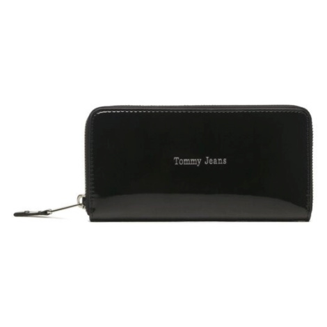 Tommy Jeans Veľká dámska peňaženka Tjw Must Large Za Patent AW0AW14975 Čierna Tommy Hilfiger