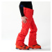Detské lyžiarske nohavice FR500 červené