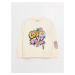 LC Waikiki Crew Neck Printed Long Sleeve Girl's Sweatshirt