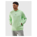 Men's Hooded Sweatshirt Without Fastening and Organic Cotton 4F - Light Green