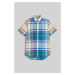 KOŠEĽA GANT REG INDIAN MADRAS SS SHIRT RICH BLUE