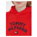 Červená chlapčenská mikina s kapucňou Tommy Hilfiger