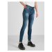 Dark blue womens skinny fit jeans with embroidered effect Guess - Women