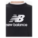 New Balance Mikina Essentials Stacked Logo WT31532 Čierna Relaxed Fit