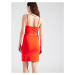 Calvin Klein Jeans Letné šaty  oranžovo červená / biela