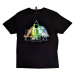 Pink Floyd Tričko Live Band Rainbow Tone Unisex Black