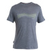 ICEBREAKER Funkčné tričko 'Cool-Lite Sphere III'  sivá melírovaná / zelená / biela