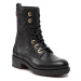 Tommy Hilfiger Členková obuv Th Monogram Biker Boot FW0FW06817 Čierna