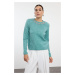 Trendyol Mint Soft Texture Stone Detailed Knitwear Sweater