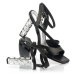 Sandále Karl Lagerfeld Kolumn Wrap Strap Sandal Black Lthr