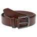 Belt made of lightweight synthetic leather in brown/silver colour