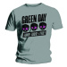 Green Day tričko Three Heads Better Than One Šedá
