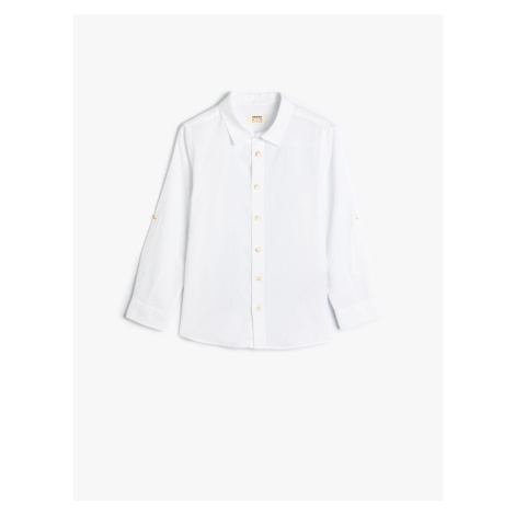 Koton Basic Classic Shirt Long Sleeve Cotton