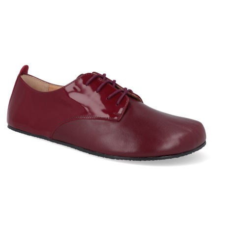 Barefoot dámske poltopánky Shapen - Fleur 2.0 Bordeaux vínové