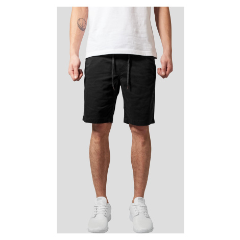 Stretch Twill Joggshorts Black Urban Classics