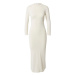 millane Pletené šaty 'Lotte'  prírodná biela