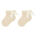 Condor Súprava 3 párov vysokých detských ponožiek 2.007/4 Béžová