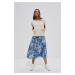 Lyocell skirt with print