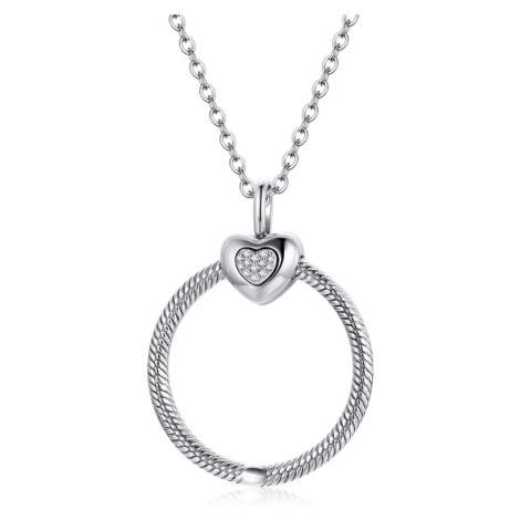 Linda's Jewelry Strieborný náhrdelník Kruh Lásky Ag 925/1000 INH170