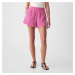 Šortky GAP Crinkle Gauze Pull On Shorts India Pink