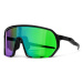 Slnečné okuliare Horsefeathers Archie Bike Sunglasses Black/ Mirror Green