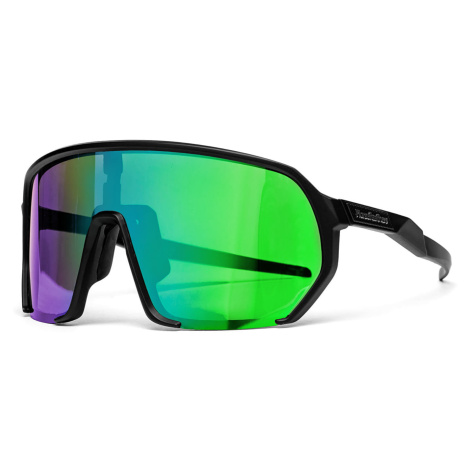 Slnečné okuliare Horsefeathers Archie Bike Sunglasses Black/ Mirror Green