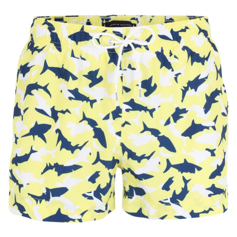 Tommy Hilfiger Underwear Plavecké šortky  námornícka modrá / žltá / biela