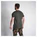 Bavlnené tričko - 100 s krátkym rukávom a motívom diviaka zelené