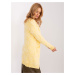 Light yellow women's cardigan with pockets