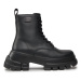 Tommy Jeans Outdoorová obuv Tjw Chunky Leather Boot EN0EN02503 Čierna