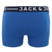 JACK & JONES Boxerky 'Sense'  modrá / čierna / biela