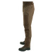 Poľovnícke nohavice Renfort 500 vystužené hnedé do suchého počasia