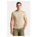 TRIČKO GANT LINEN REGULAR T-SHIRT CONCRETE BEIGE