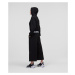 Mikina Karl Lagerfeld Bonded Jersey Hoodie W/Logo Čierna