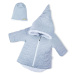 Zimný dojčenský kabátik s čiapočkou Nicol Kids Winter sivý, veľ:68 , 20C44234