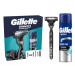 Gillette Darčeková Súprava: Mach3 Holiaci Strojček + Gél Series 200 ml