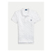 Polo Ralph Lauren Polokošeľa Logo Embroidery Braided Polo Shirt 211943010001 Biela Slim Fit