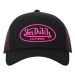 Von Dutch  CASQUETTE BASEBALL  SERGE  PRINT RUBBER FLUO  Šiltovky Čierna