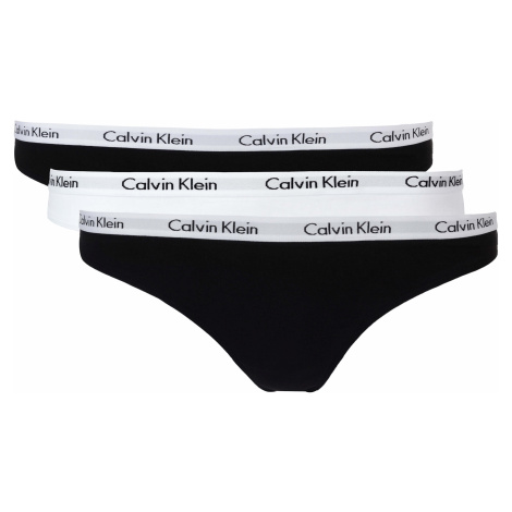 Calvin Klein 3 PACK - dámske nohavičky Bikini QD3588E-WZB XS