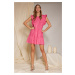 Monnari Šaty Ružové šaty s kovovou niťou Multicolor