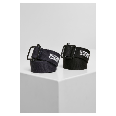 Industrial canvas belt 2 packs black/navy Urban Classics