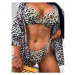 Leopardie push-up bikiny