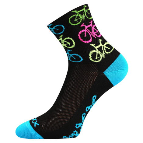 Voxx Ralf X Unisex vzorované športové ponožky BM000000591700100849 bike/čierna