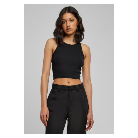 Women's Cropped Rib Top Black Urban Classics